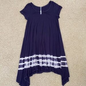 Ivy & Leo Blue Tie-Dye Dress